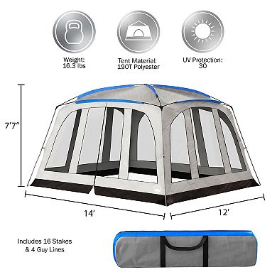 Wakeman Outdoors Pop-Up Canopy Screen Gazebo Tent