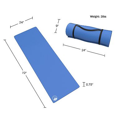 Wakeman Outdoors 0.75-in. Foam Sleeping Mats for Camping 2-pack Set