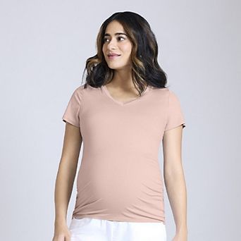Maternity Motherhood® Side Ruched V-Neck Tee