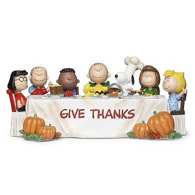 Roman Peanuts "Give Thanks" Thanksgiving Meal Figurine Table Decor