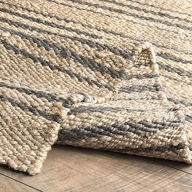 Rugs USA Sycamore Striped Jute Area Rug