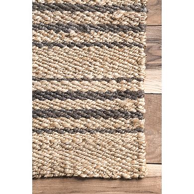 Rugs USA Sycamore Striped Jute Area Rug