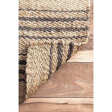 Rugs USA Sycamore Striped Jute Area Rug