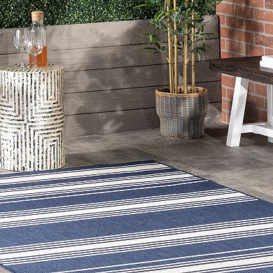 Lauren Liess Romy Striped Indoor / Outdoor Area Rug