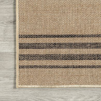 Rugs USA Taproot Easy-Jute Washable Striped Area Rug