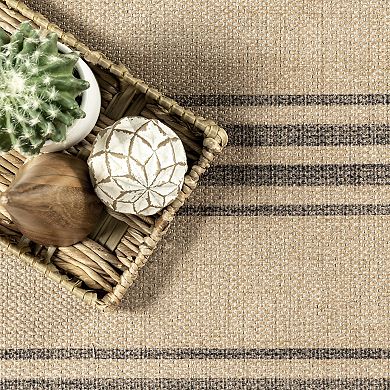 Rugs USA Taproot Easy-Jute Washable Striped Area Rug