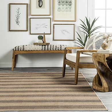 Rugs USA Taproot Easy-Jute Washable Striped Area Rug