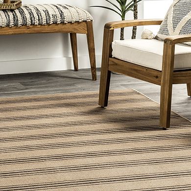 Rugs USA Taproot Easy-Jute Washable Striped Area Rug