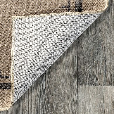 Rugs USA Cassia Easy-Jute Washable Geometric Area Rug