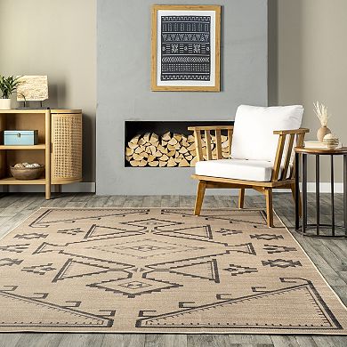 Rugs USA Cassia Easy-Jute Washable Geometric Area Rug