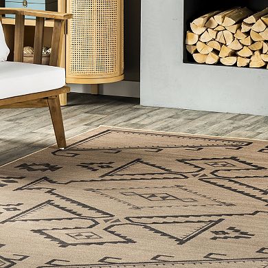 Rugs USA Cassia Easy-Jute Washable Geometric Area Rug
