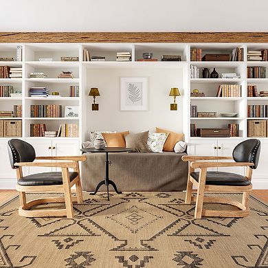 Rugs USA Cassia Easy-Jute Washable Geometric Area Rug