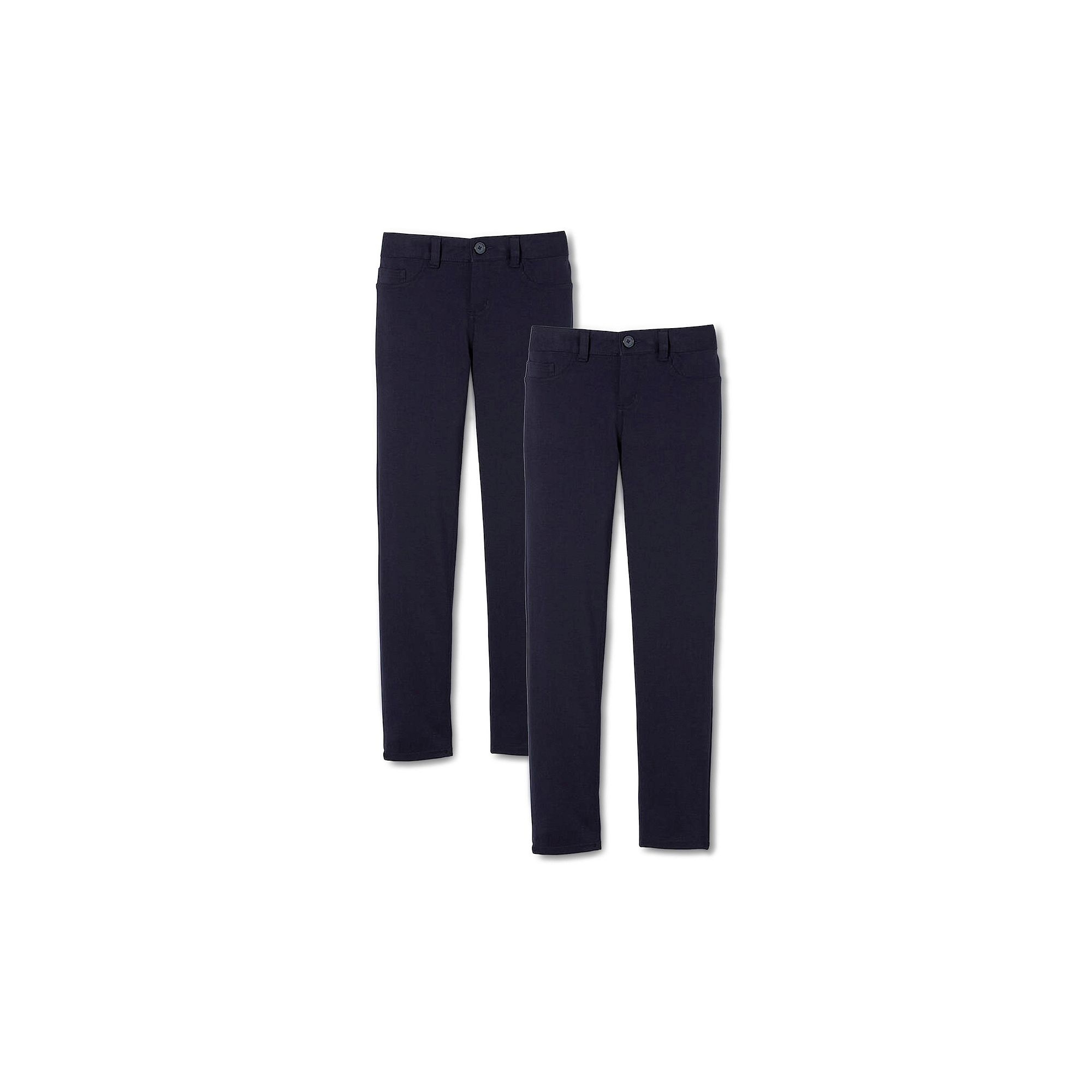 Girls 4-20 French Toast 2-Pack Skinny Ponte 5-Pocket Pants, Girls, Blue