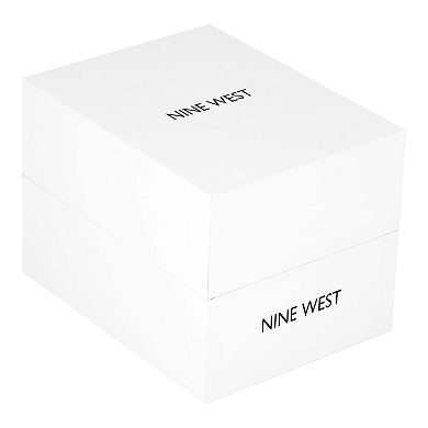 Nine West Women's Two Tone Rectangle Case Watch