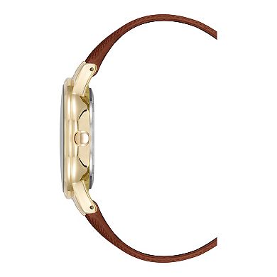 Nine West Women's Gold Tone Honey Strap Watch
