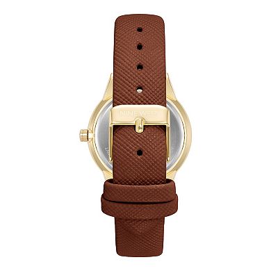 Nine West Women's Gold Tone Honey Strap Watch
