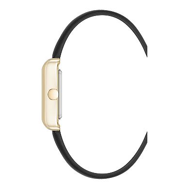 Nine West Women's Rose Gold Tone Gray Strap Watch