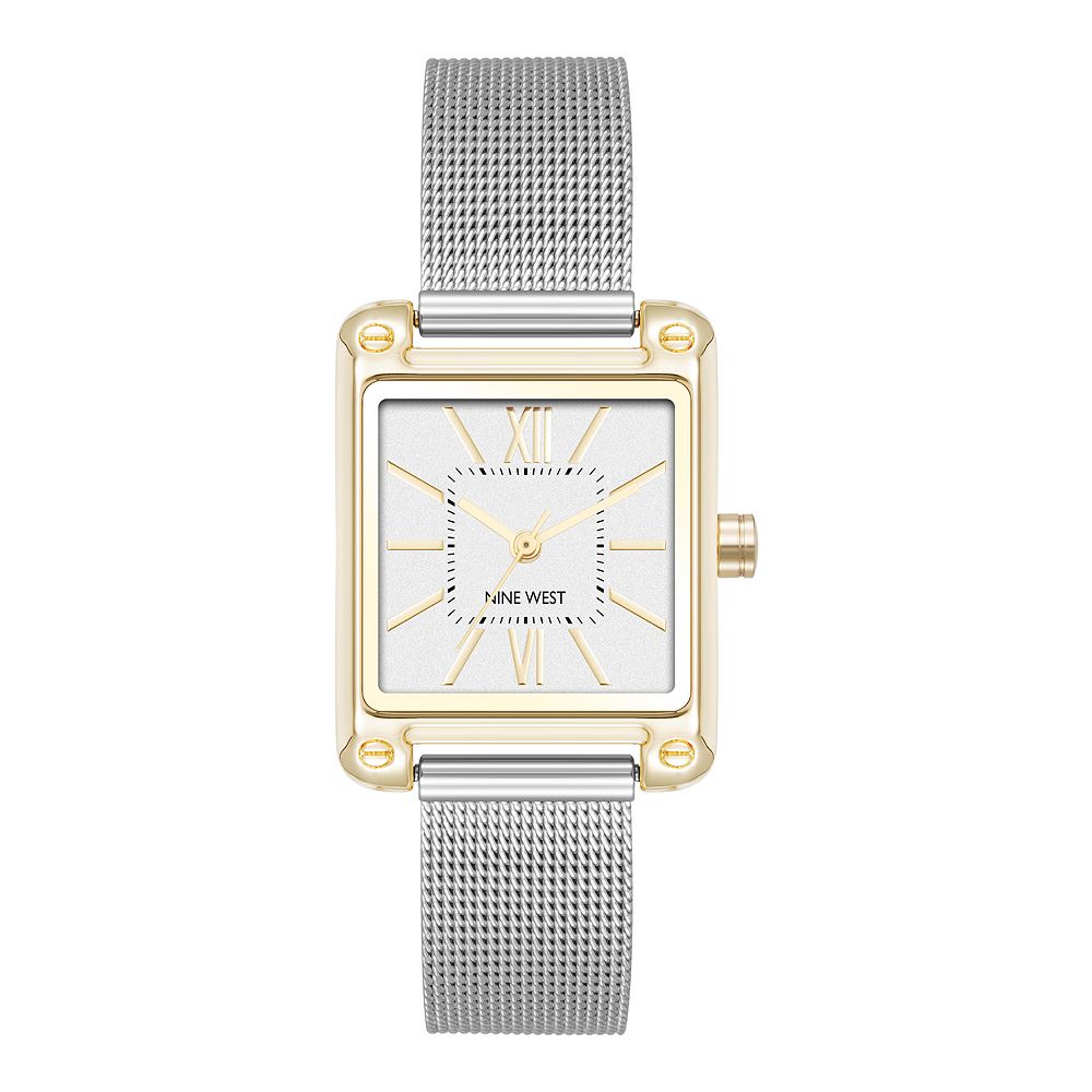 Nine West Silver Tone Mesh Band Watch NINE WEST NW/1981 Silver Tone Mesh Band Quartz Analog  main image 4
