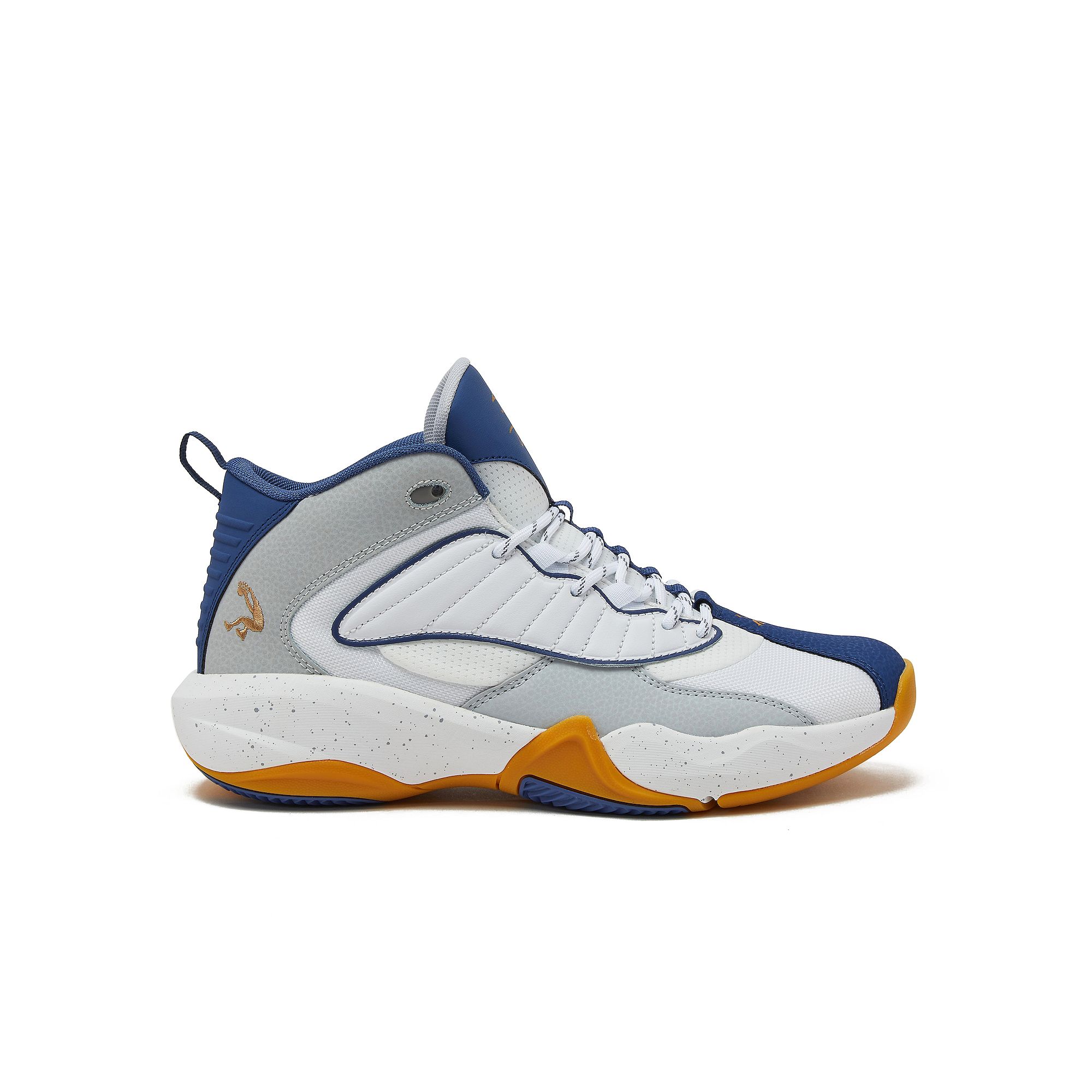 Shaq Speed Demon Mens Basketball Shoes, Size: 8, Bright White Gray
