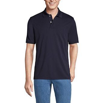 Men's Lands' End Short Sleeve Quick-Dry Stain-Release Polo Shirt
