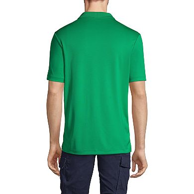 Men's Lands' End Short Sleeve Moisture-Wicking Active Polo Shirt