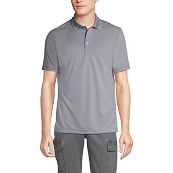Men's Lands' End Short Sleeve Moisture-Wicking Active Polo Shirt