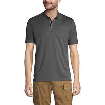 Men's Lands' End Short Sleeve Moisture-Wicking Active Polo Shirt