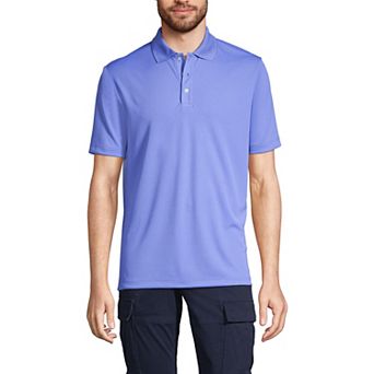 Men's Lands' End Short Sleeve Moisture-Wicking Active Polo Shirt