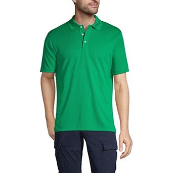 Men's Lands' End Short Sleeve Moisture-Wicking Active Polo Shirt