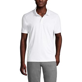 Men's Lands' End Short Sleeve Rapid-Dry Active Polo Shirt