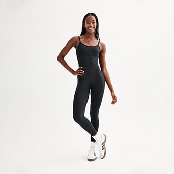 Juniors' SO® Sporty Seamed Long Unitard
