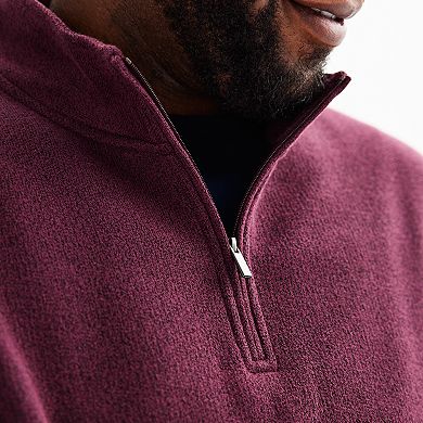 Big & Tall Sonoma Goods For Life® Fleece Quarter Zip Pullover