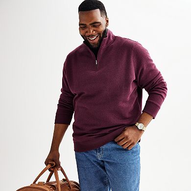 Big & Tall Sonoma Goods For Life® Fleece Quarter Zip Pullover