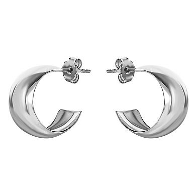 Style Your Way Sterling Silver Small Hoop Earrings