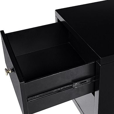 Camden Isle Espresso 2-Drawer Wooden Nightstand