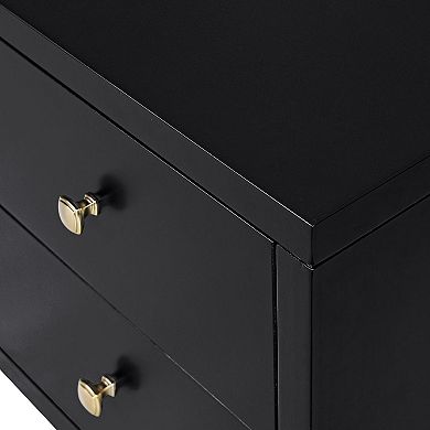 Camden Isle Espresso 2-Drawer Wooden Nightstand