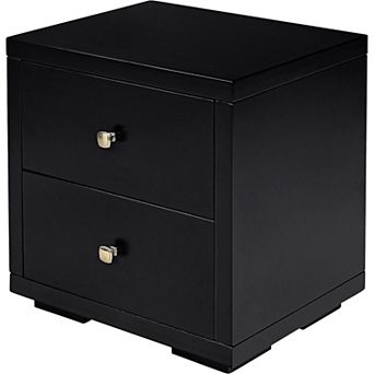 Camden Isle Espresso 2-Drawer Wooden Nightstand