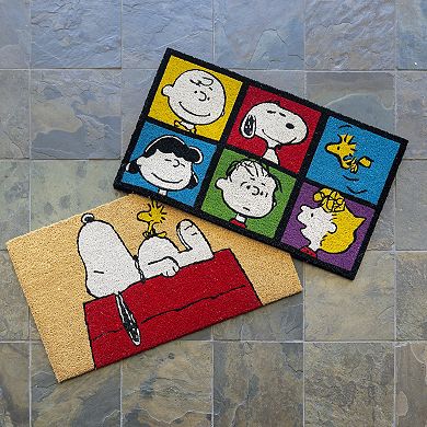 Peanuts House Patch Coir Door Mat 2-pk.