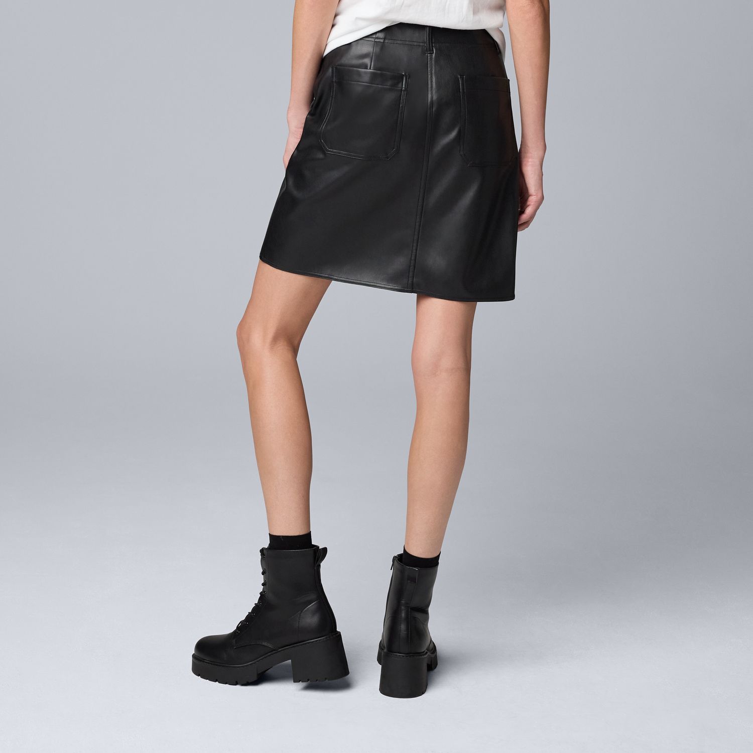 Black mini skirt kohls best sale