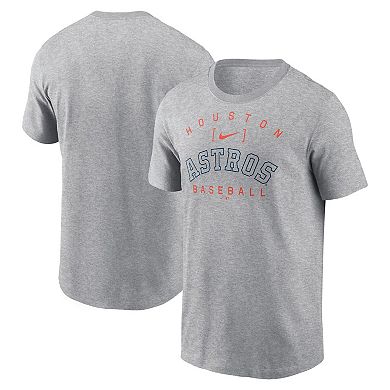 Men's Nike Heather Gray Houston Astros Home Team Athletic Arch T-Shirt