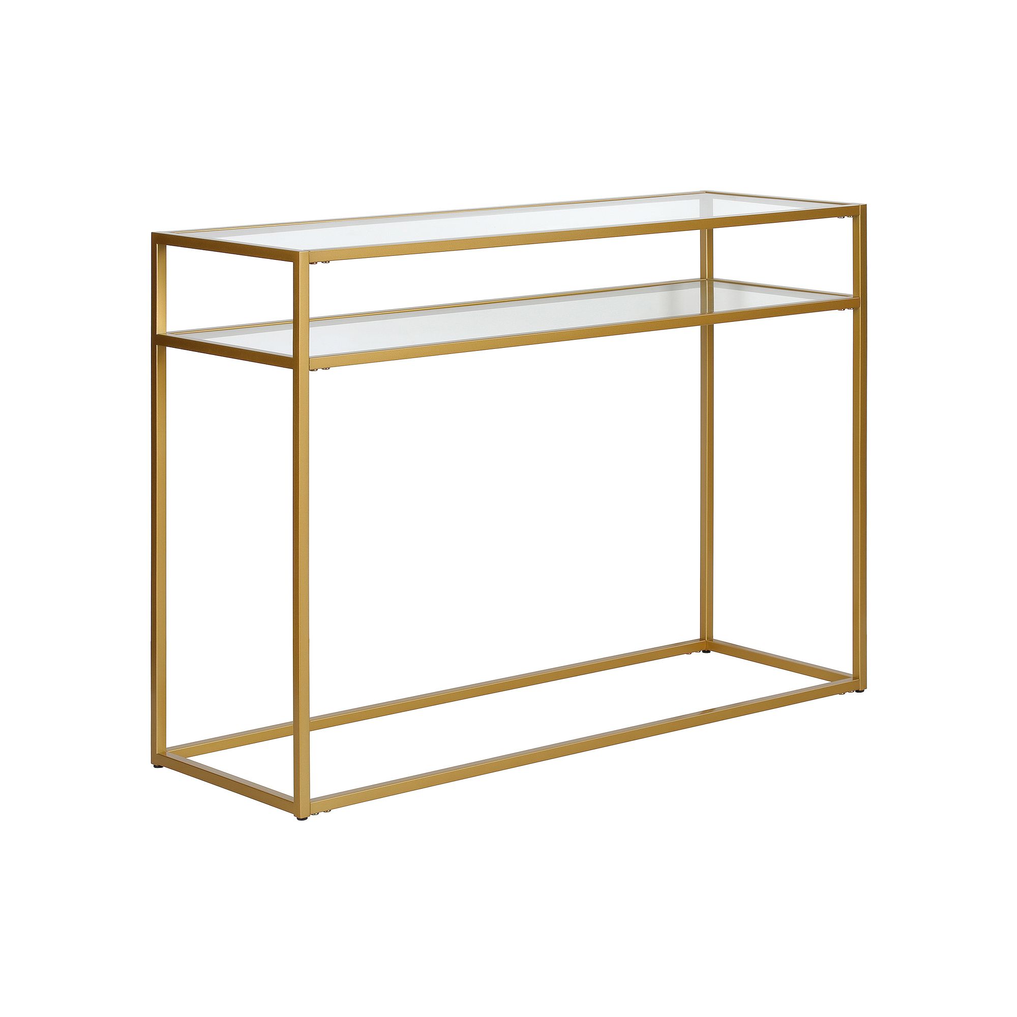 Finley & Sloane Addison Rectangular Console Table, Brass
