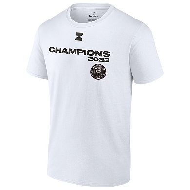 Men's Fanatics Branded White Inter Miami CF 2023 Leagues Cup Champions