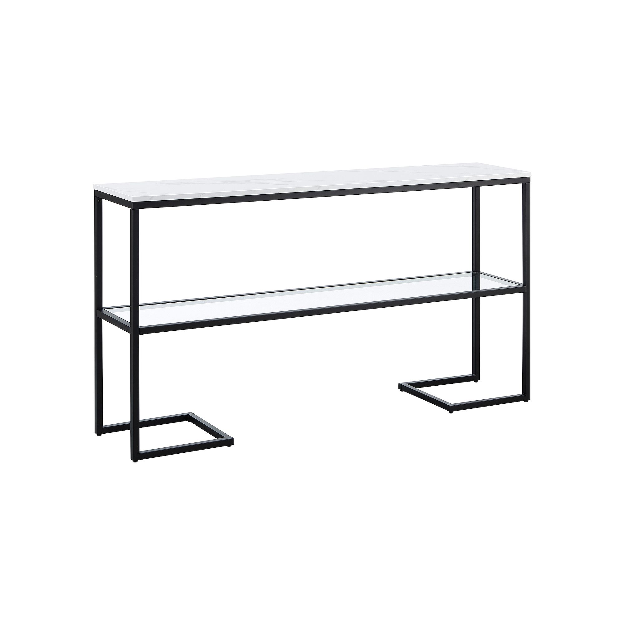 Finley & Sloane Errol Rectangular Console Table, Blackened Bronze