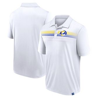 Men's Fanatics Branded White Los Angeles Rams Victory For Us Interlock Polo
