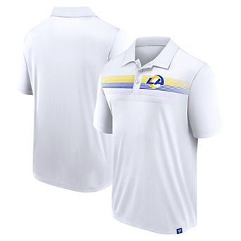 Men's Fanatics Branded White Los Angeles Rams Victory For Us Interlock Polo