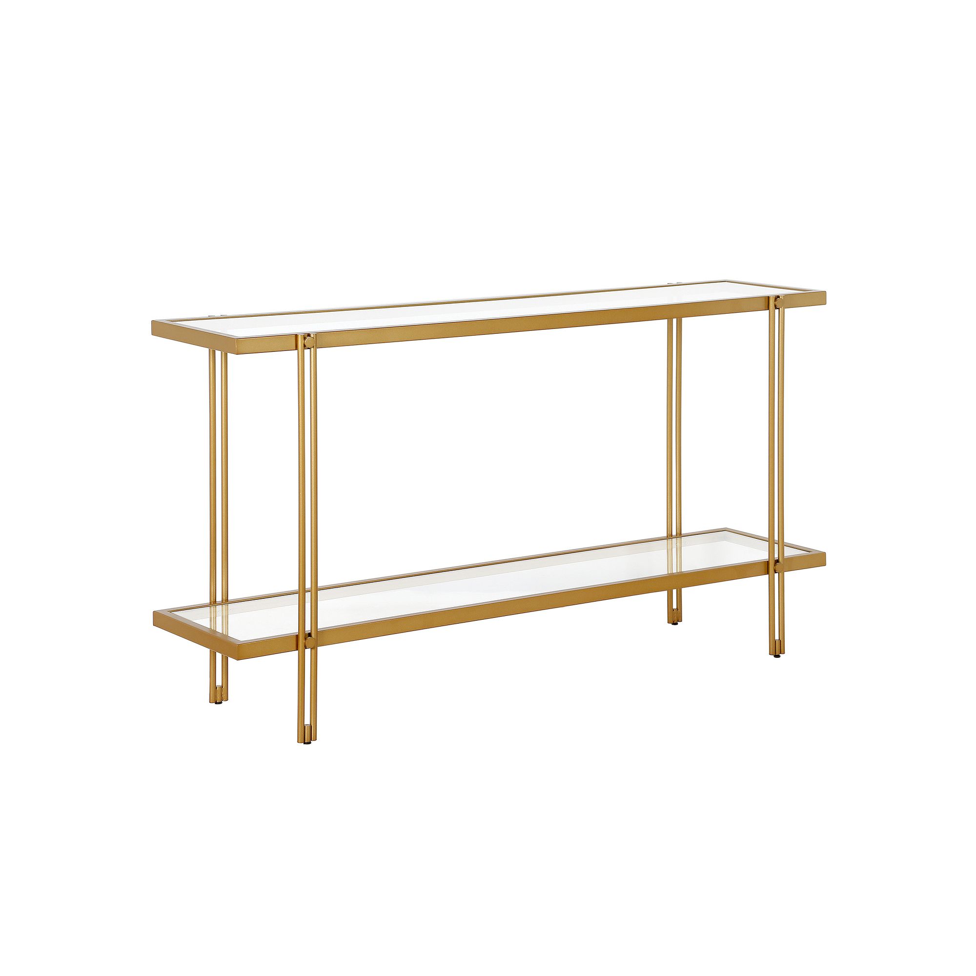 Finley & Sloane Inez 30 x 55 Rectangular Console Table, Brass