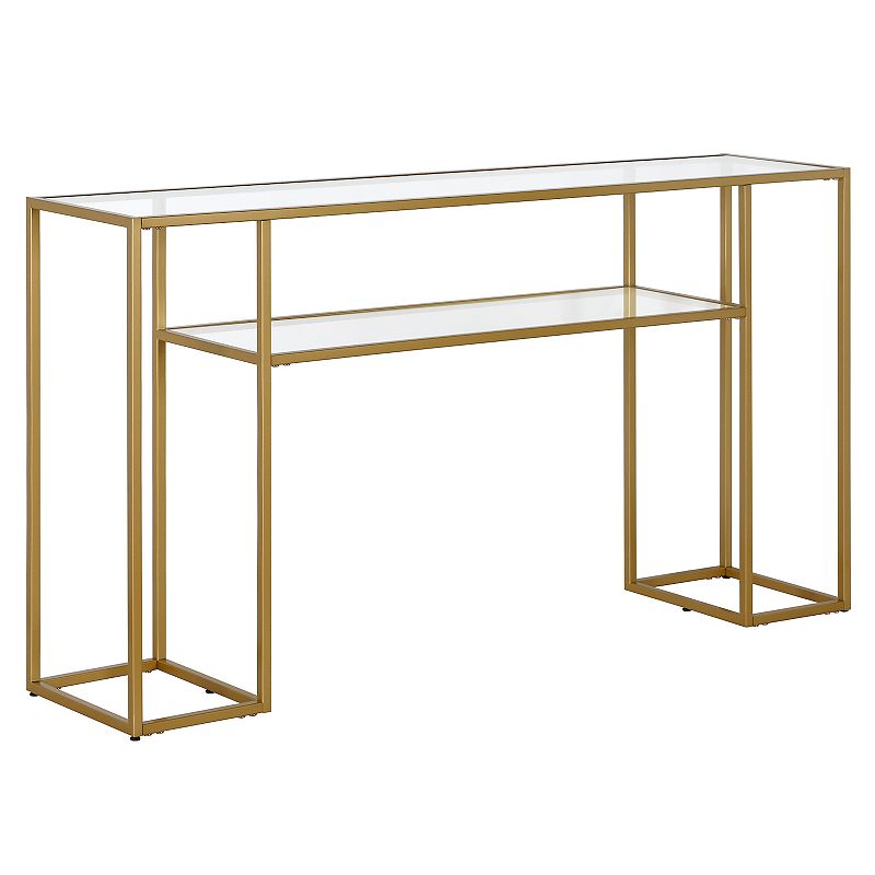 Finley & Sloane Marilyn Rectangular Console Table, Brass