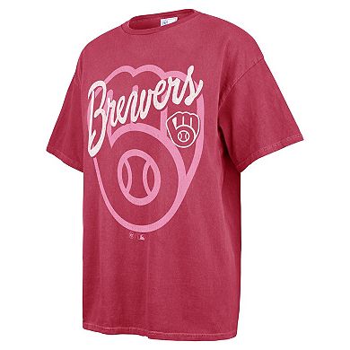 Women's '47 Pink Milwaukee Brewers Dopamine Tradition T-Shirt
