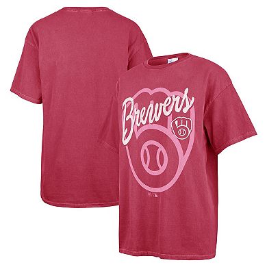 Women's '47 Pink Milwaukee Brewers Dopamine Tradition T-Shirt