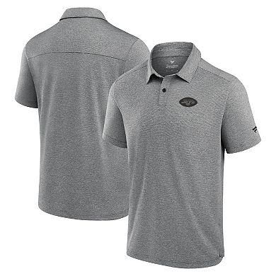 Men's Fanatics Black New York Jets Front Office Tech Polo